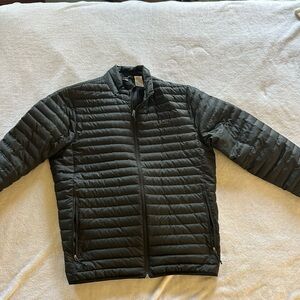 Eddie Bauer Black Puffer Jacket Lightweight Packable
